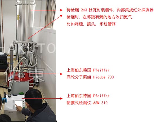 氦質(zhì)譜檢漏儀紅外探測器杜瓦封裝檢漏