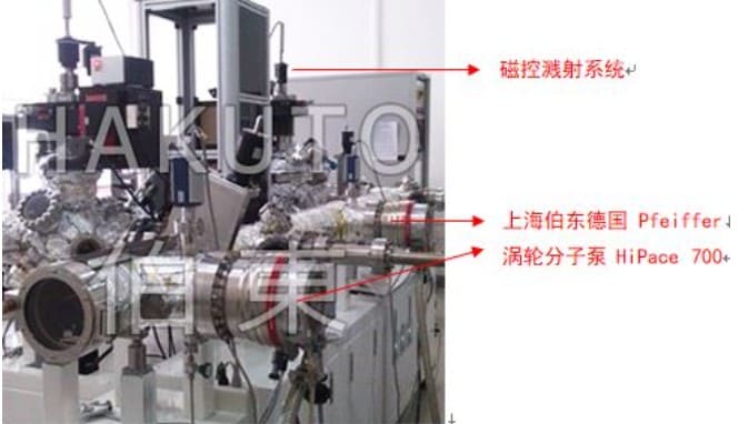 分子泵應用于磁控濺射系統