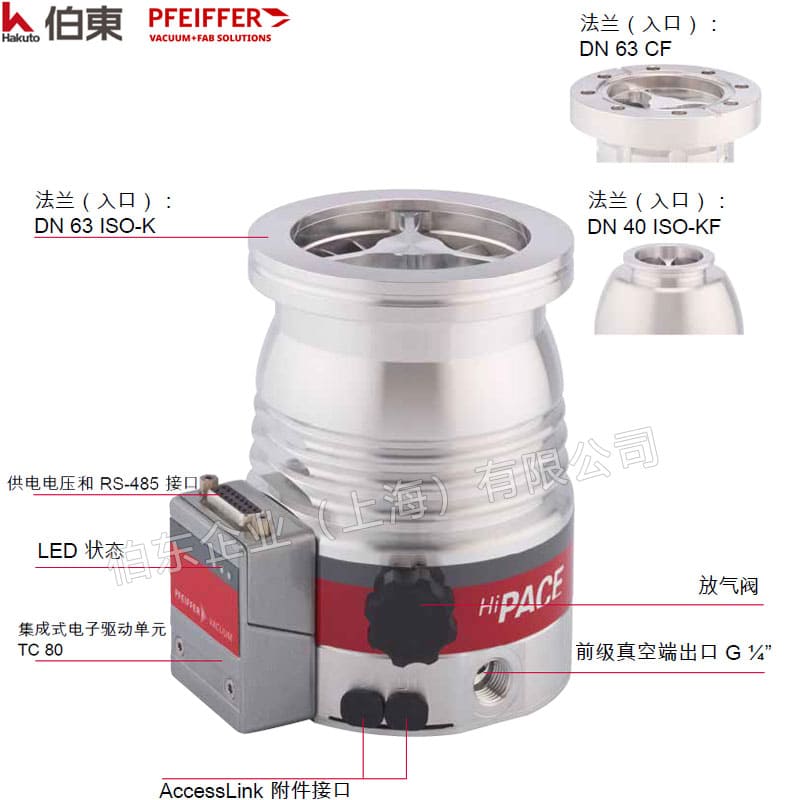 pfeiffer 普發渦輪分子泵 HiPace 80 Neo