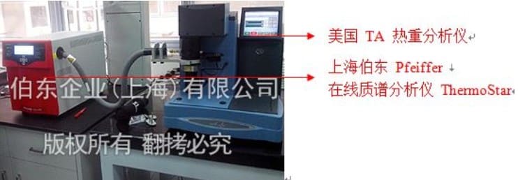 質譜分析儀與熱重聯用